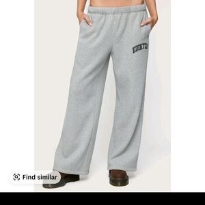 Edikted Gray Track Pants Brand New With Tags